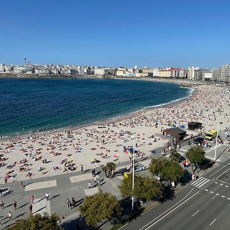 Piso Con Vistas A La Playa De Riazor Apartment A Coruna Luaran gambar